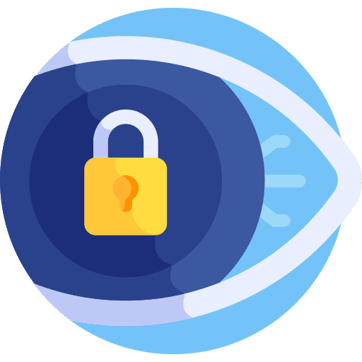 Retina security retina electronics icon