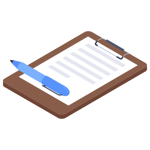 Contract pen write business icon