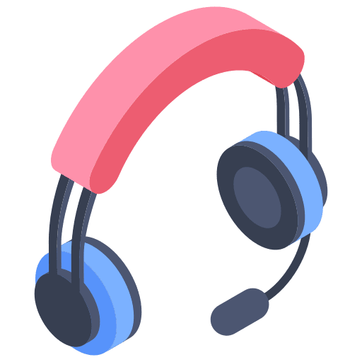 Headphone microphone audio earphones icon