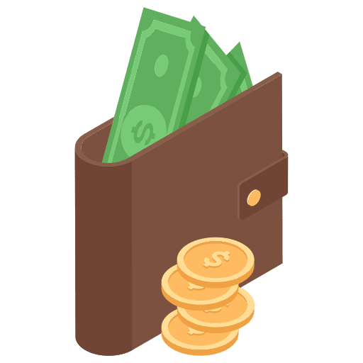 Wallet wallet holder card icon