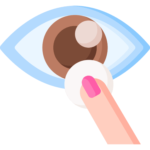 Contact lens contact lens ophthalmology healthcare and medical icon