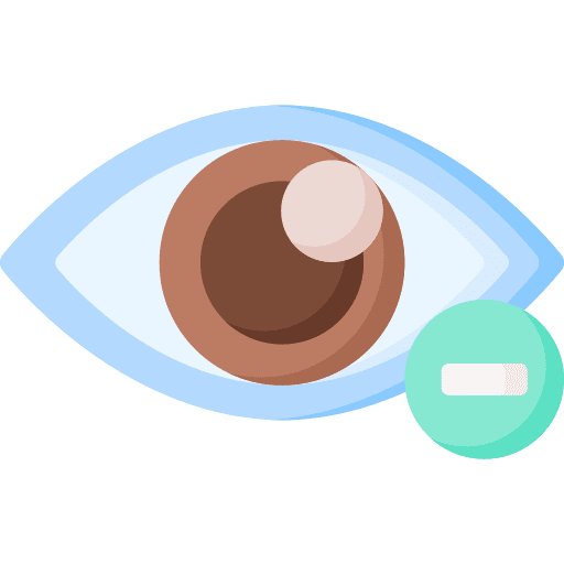 Myopia healthcare optometrist ophthalmology icon