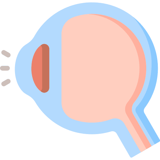 Optometrist surgery eye laser icon