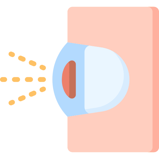 Refraction optician medical healthcare and medical icon