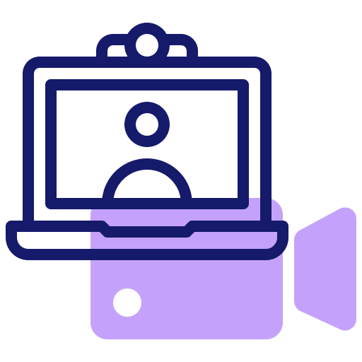 Laptop electronics video video call icon