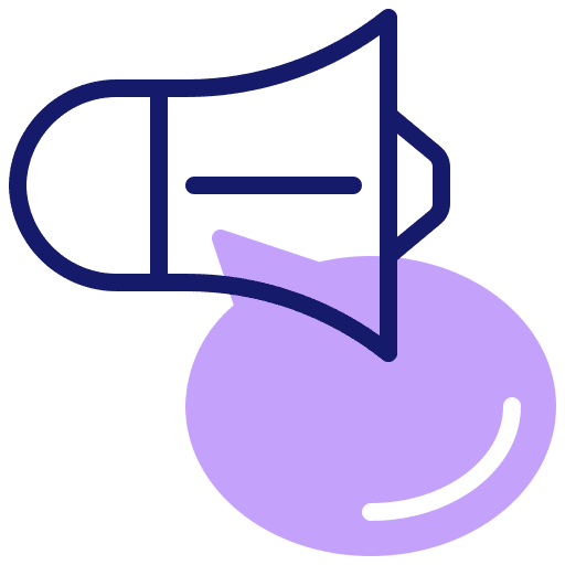 Megaphone megaphone speech bubble talk icon