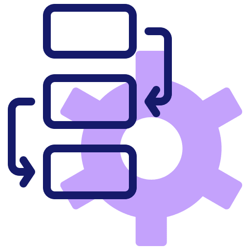 Workflow business and finance workflow diagram icon