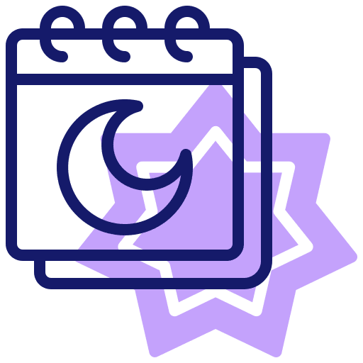 Calendar muslim ramadan calendar icon