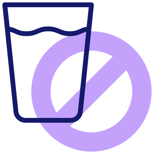 Drink food and restaurant signaling no alcohol icon