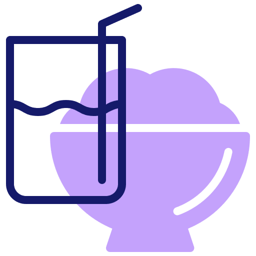 Iftar water half moon iftar icon