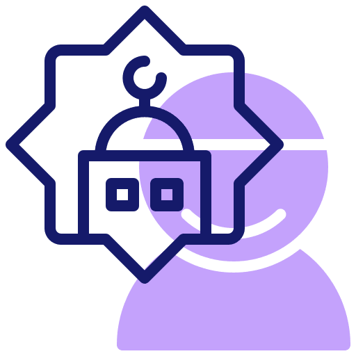 Muslim moslem male avatar icon