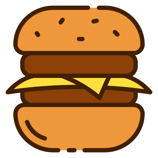Cheese burger fast food hamburger burger icon