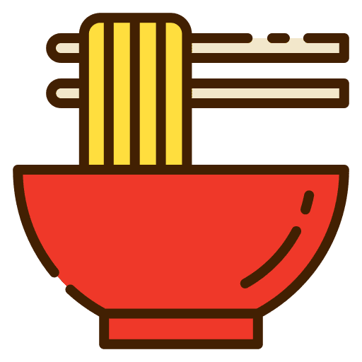 Noodles food bowl food and restaurant icon