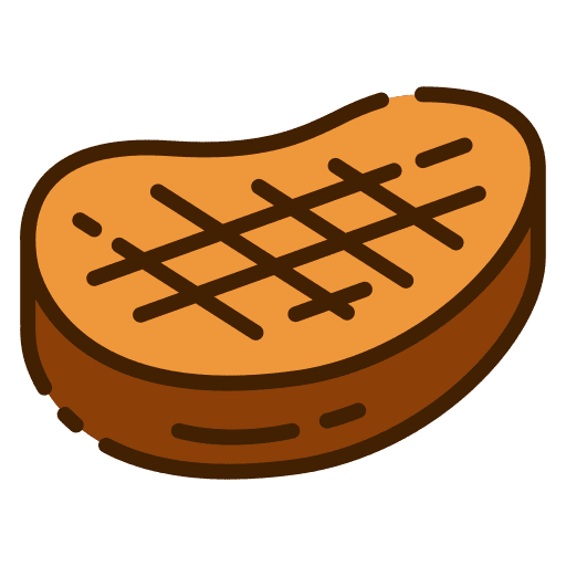 Steak grilled raw meat raw icon
