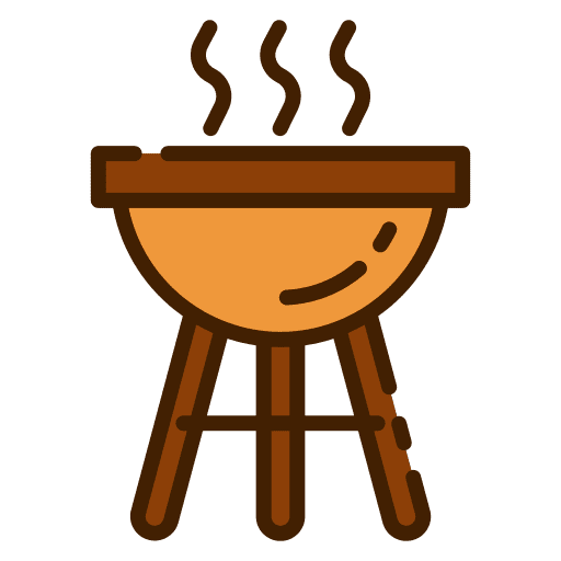 Bbq tools and utensils barbecue cooking equipment icon