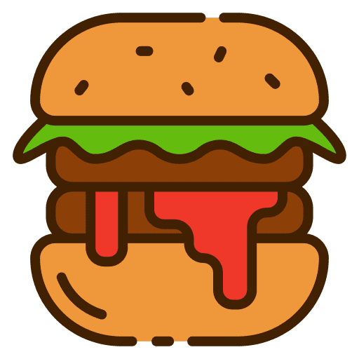 Burger menu burger fast food icon