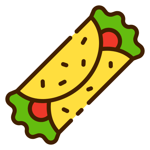 Burrito meat fast food burrito icon
