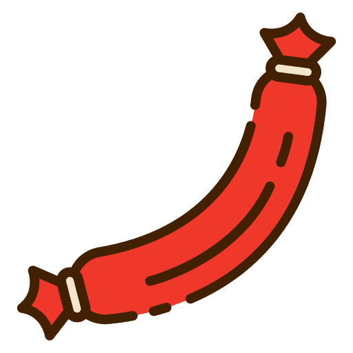 Sausage pork meat fried icon
