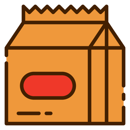 Take away take away food bag icon