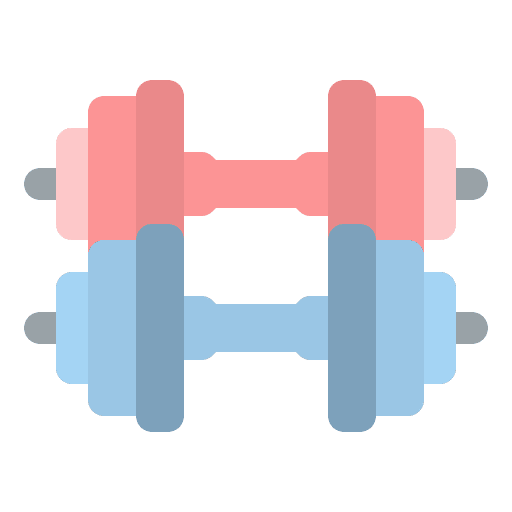 Dumbbells weights wellness gym icon