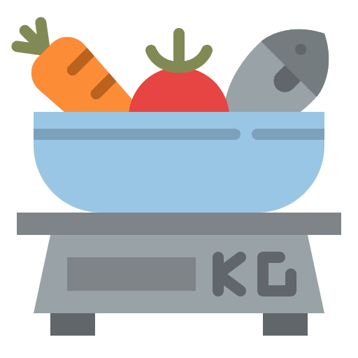 Grocery scale food kitchen grocery scale icon