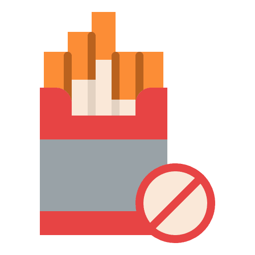 No cigarette smoking no smoking warming cigarette icon