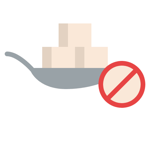 No sugar forbidden wellness sugar free icon