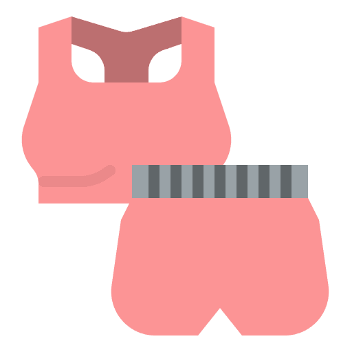 Woman clothes healthcare health set icon