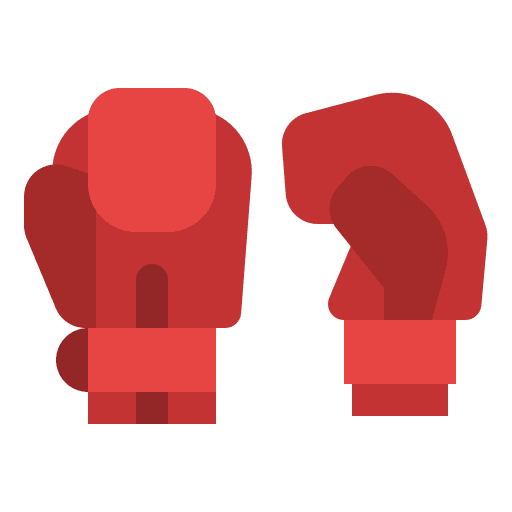 Boxing gym sport fitness icon