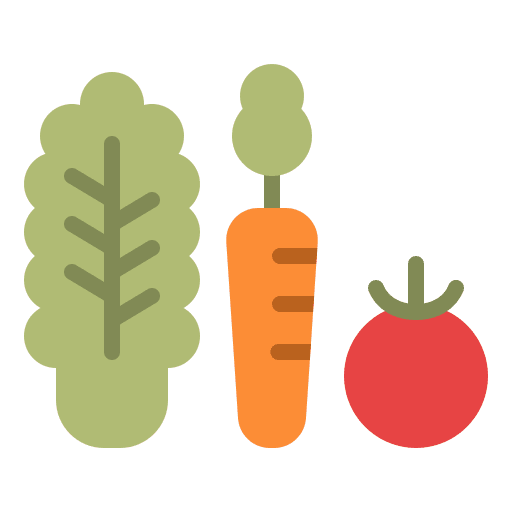 Vegetables vitamins vegetarian vegan icon
