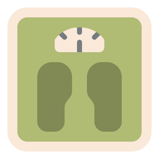 Weighing scale healthy balance gym icon