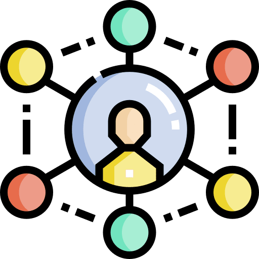 Network team network meeting icon