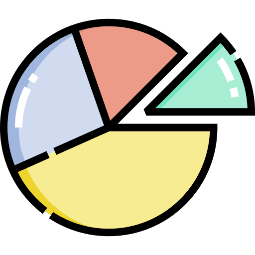 Pie chart chart business stats icon