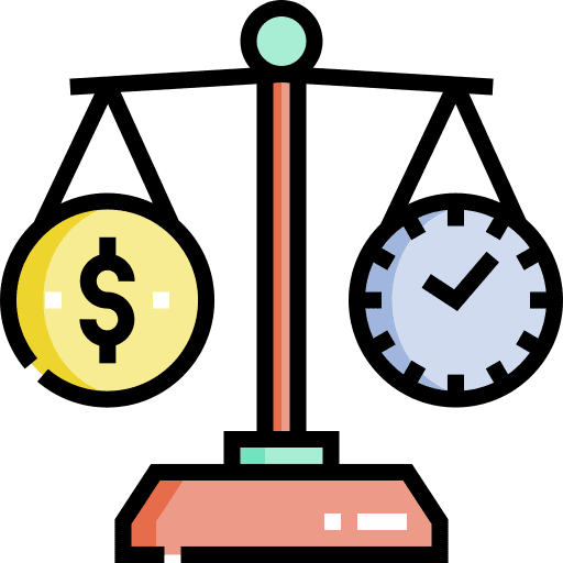 Time time scale business and finance icon