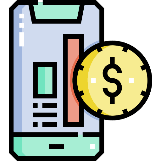 Electronic mobile payment electronics online payment icon