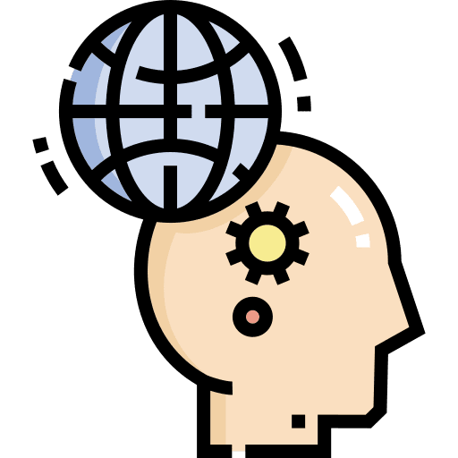 Idea human world planet icon