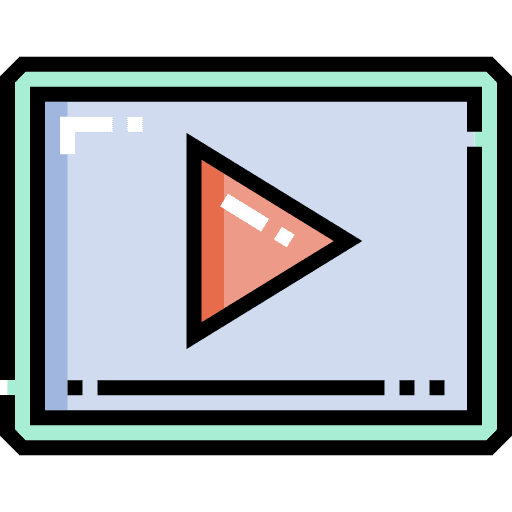 Video marketing entertainment video player computer icon
