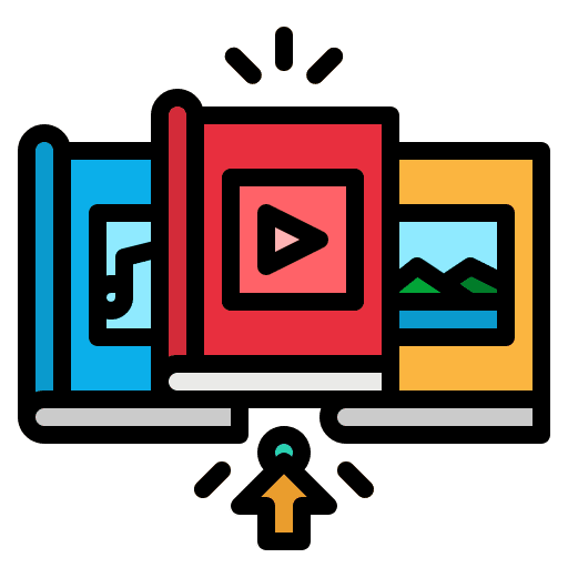 Elearning course book education icon