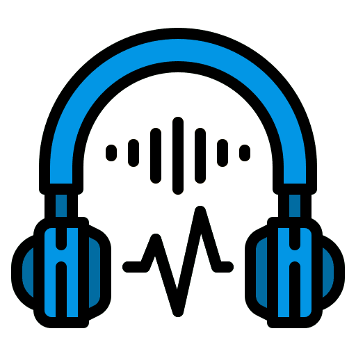 Headphone music and multimedia earphones multimedia icon