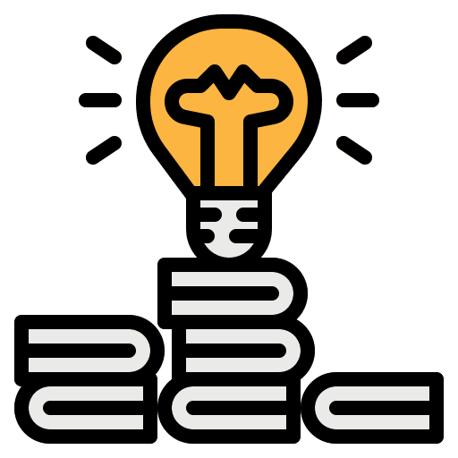 Learning education book library icon