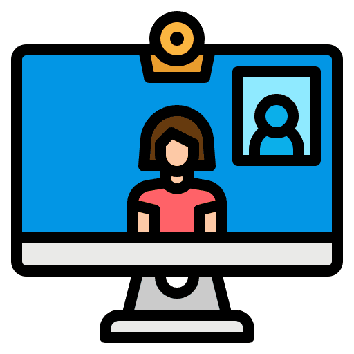 Video calling camera video call communications icon