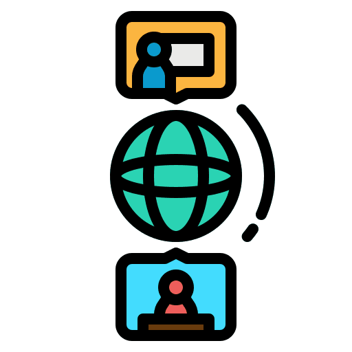 Online learning elearning internet network icon