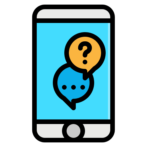 Question feedback question mark faq icon