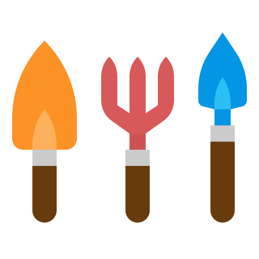 Gardening tools spade working tool gardening tools icon