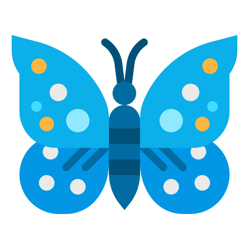 Butterfly entomology butterfly wild life icon