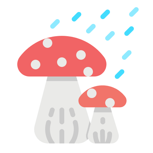 Mushrooms healthy food nature vegan icon