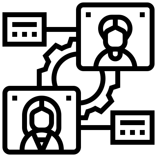 Human resources find recruit recruitment icon