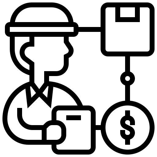 Supply supply product shipping and delivery icon