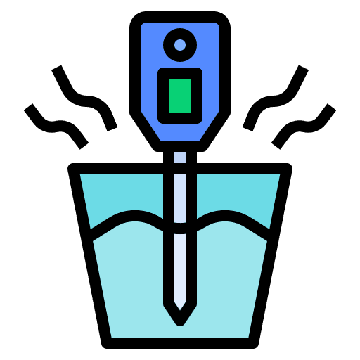 Temperature furniture and household water washing icon