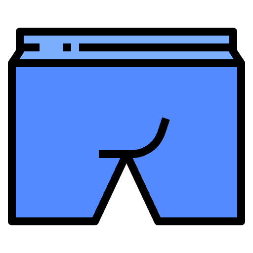 Underwear man shorts wearing icon